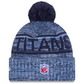 TENNESSEE TITANS 2025 NFL SIDELINE COLD WEATHER CUFFED KNIT WITH POM - BLUE