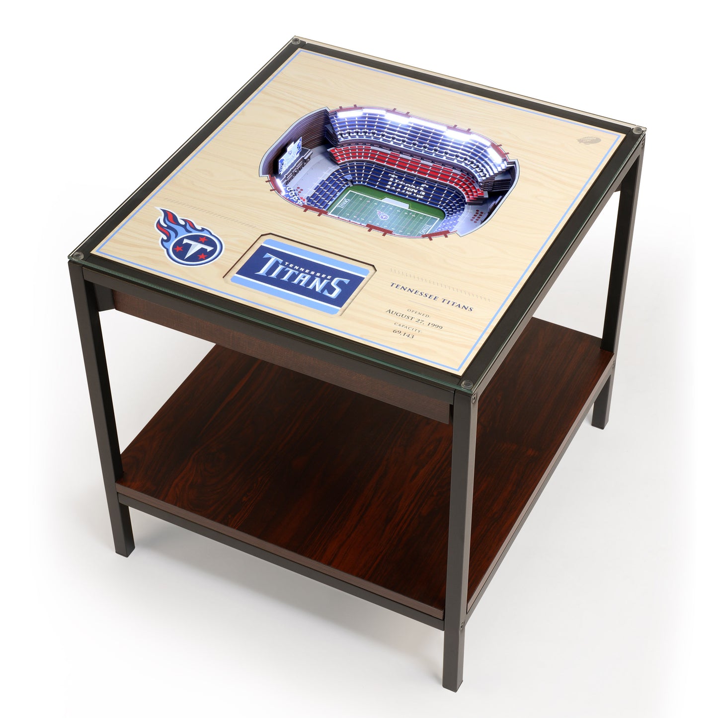 TENNESSEE TITANS 25 LAYER 3D STADIUM LIGHTED END TABLE