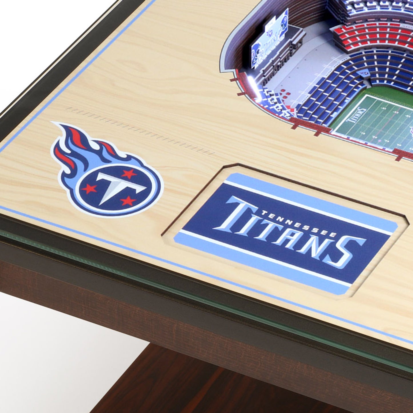 TENNESSEE TITANS 25 LAYER 3D STADIUM LIGHTED END TABLE