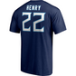 TENNESSEE TITANS DERRICK HENRY MEN'S PLAYER ICON NAME & NUMBER T-SHIRT