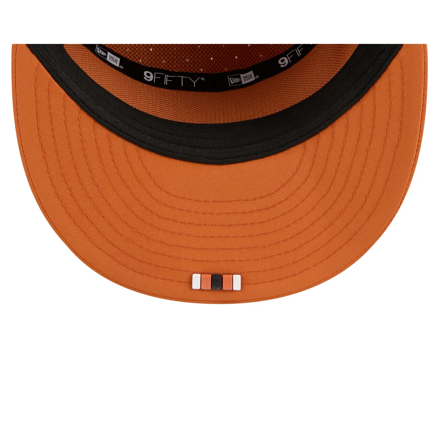 TEXAS LONGHORNS 2025 SIDELINE SPLIT PANEL 9FIFTY SNAPBACK HAT - BURNT ORANGE