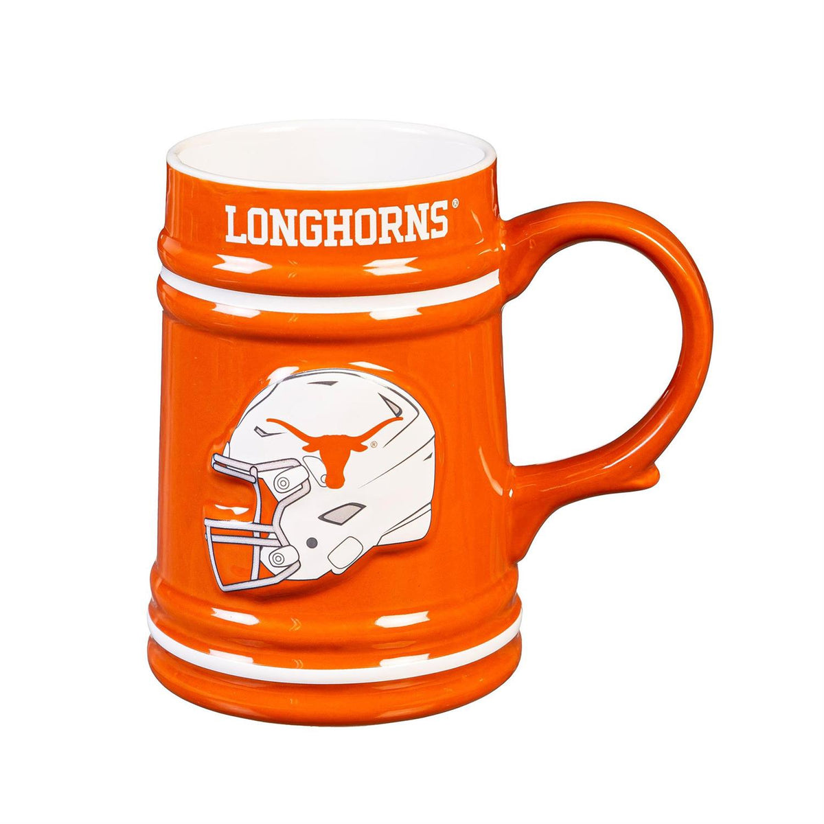 TEXAS LONGHORNS 24OZ CERAMIC STEIN CUP WITH GIFT BOX