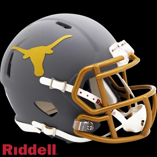 TEXAS LONGHORNS RIDDELL MINI SPEED HELMET - SLATE