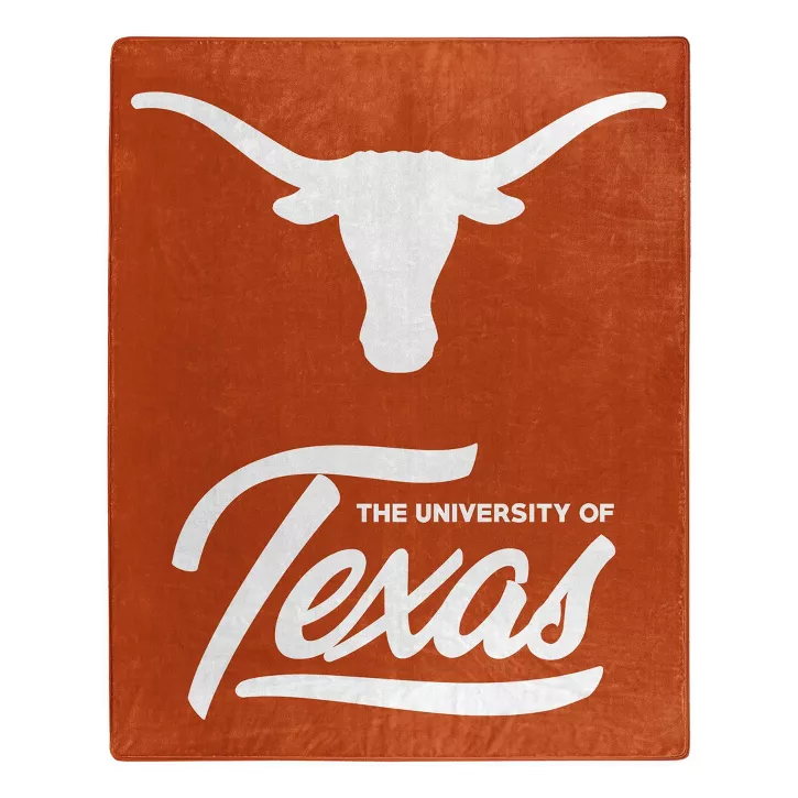 TEXAS LONGHORNS SIGNATURE 50"X60" RASCHEL THROW BLANKET