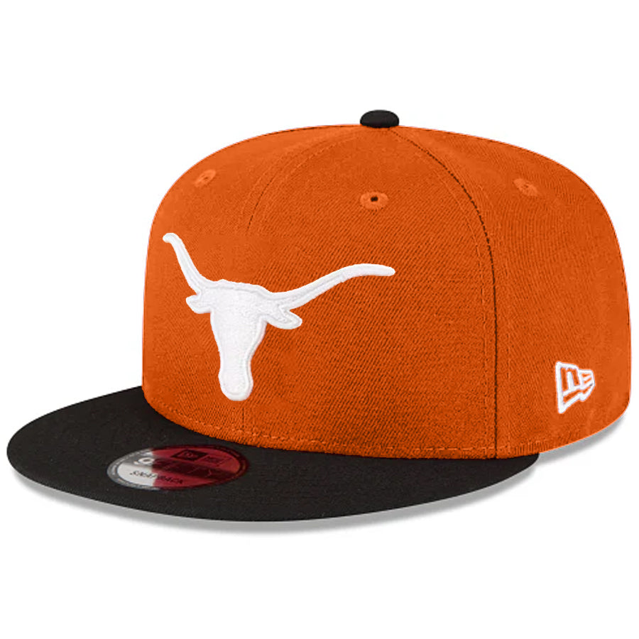TEXAS LONGHORNS TWO-TONE EVERGREEN 9FIFTY SNAPBACK HAT - ORANGE/BLACK