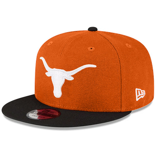 TEXAS LONGHORNS TWO-TONE EVERGREEN 9FIFTY SNAPBACK HAT - ORANGE/BLACK