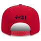 TEXAS RANGERS 2023 MLB CITY CONNECT 9FIFTY SNAPBACK HAT - RED