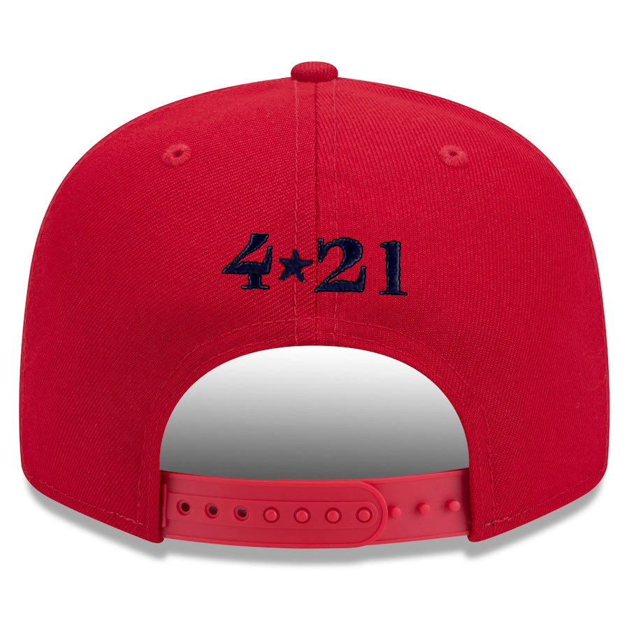 TEXAS RANGERS 2023 MLB CITY CONNECT 9FIFTY SNAPBACK HAT - RED
