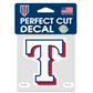 TEXAS RANGERS 4"X4" PERFECT CUT DECAL