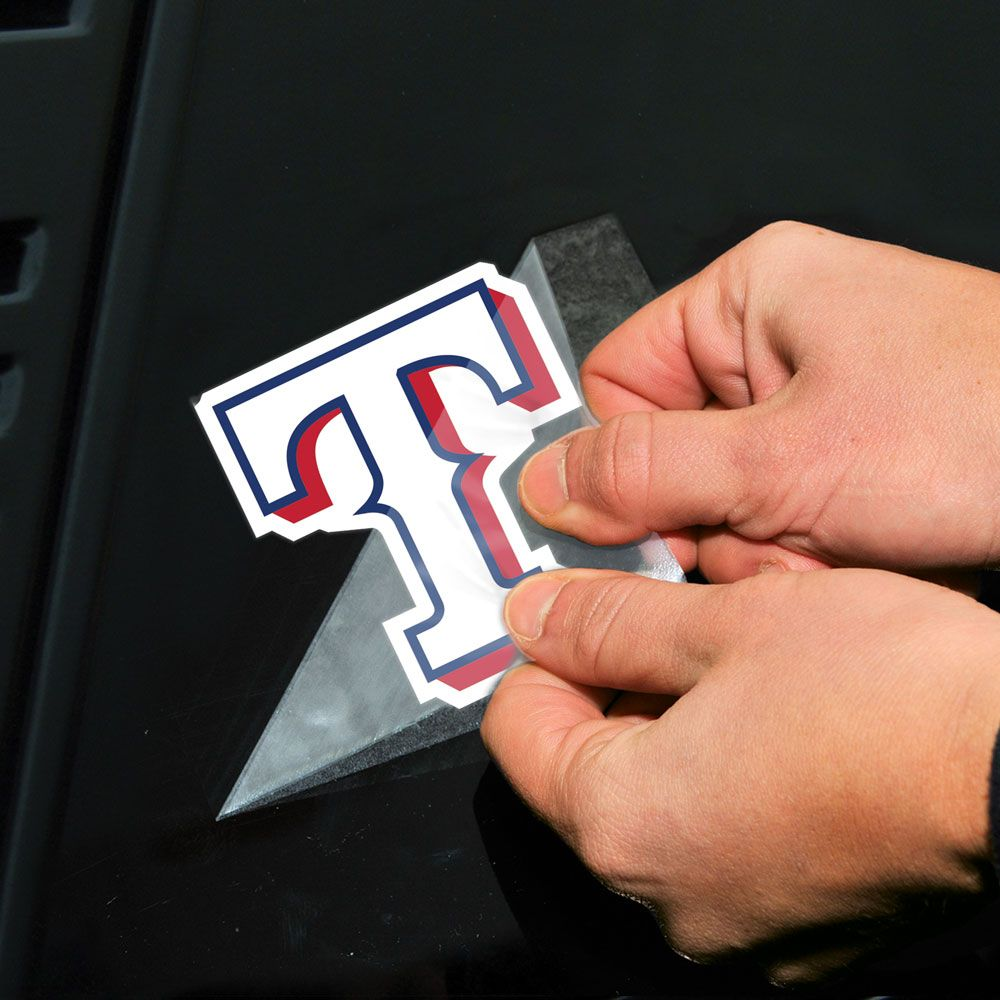 TEXAS RANGERS 4"X4" PERFECT CUT DECAL