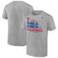 TEXAS RANGERS MEN'S 2023 WORLD SERIES CHAMPIONS LOCKER ROOM T-SHIRT - GREY