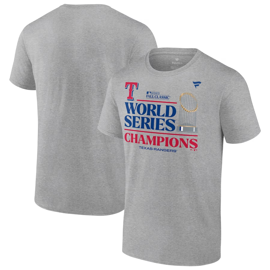 TEXAS RANGERS MEN'S 2023 WORLD SERIES CHAMPIONS LOCKER ROOM T