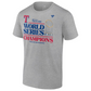 TEXAS RANGERS MEN'S 2023 WORLD SERIES CHAMPIONS LOCKER ROOM T-SHIRT - GREY