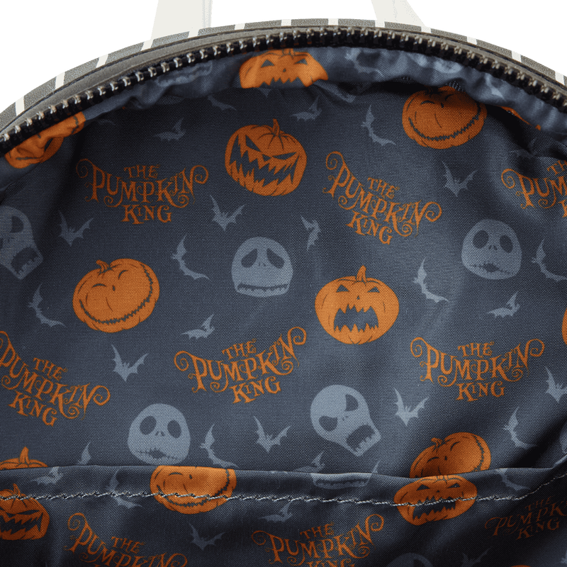 THE NIGHTMARE BEFORE CHRISTMAS -  LIGHT-UP PUMPKIN KING LOUNGEFLY MINI BACKPACK