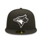 TORONTO BLUE JAYS SIDEPATCH 1993 WORLD SERIES 59FIFTY FITTED HAT - BLACK/ WHITE