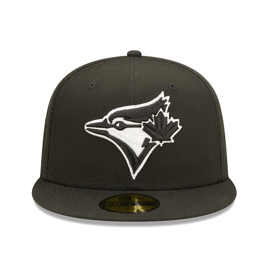 TORONTO BLUE JAYS SIDEPATCH 1993 WORLD SERIES 59FIFTY FITTED HAT - BLACK/ WHITE