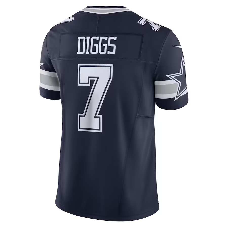 Men's Nike Trevon Diggs Navy Dallas Cowboys Vapor F.U.S.E. Limited Jersey Size: Small