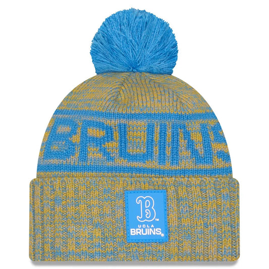 UCLA BRUINS 2025 SIDELINE COLD WEATHER CUFFED KNIT WITH POM - BLUE