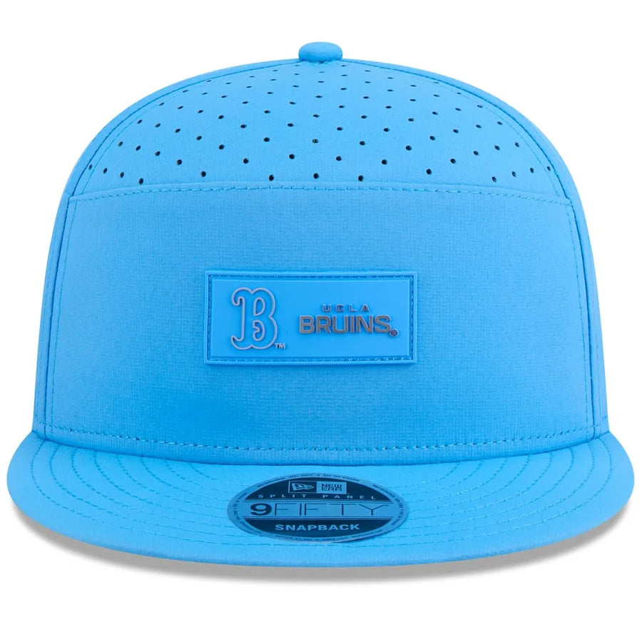 UCLA BRUINS 2025 SIDELINE SPLIT PANEL 9FIFTY SNAPBACK HAT - POWDER BLUE