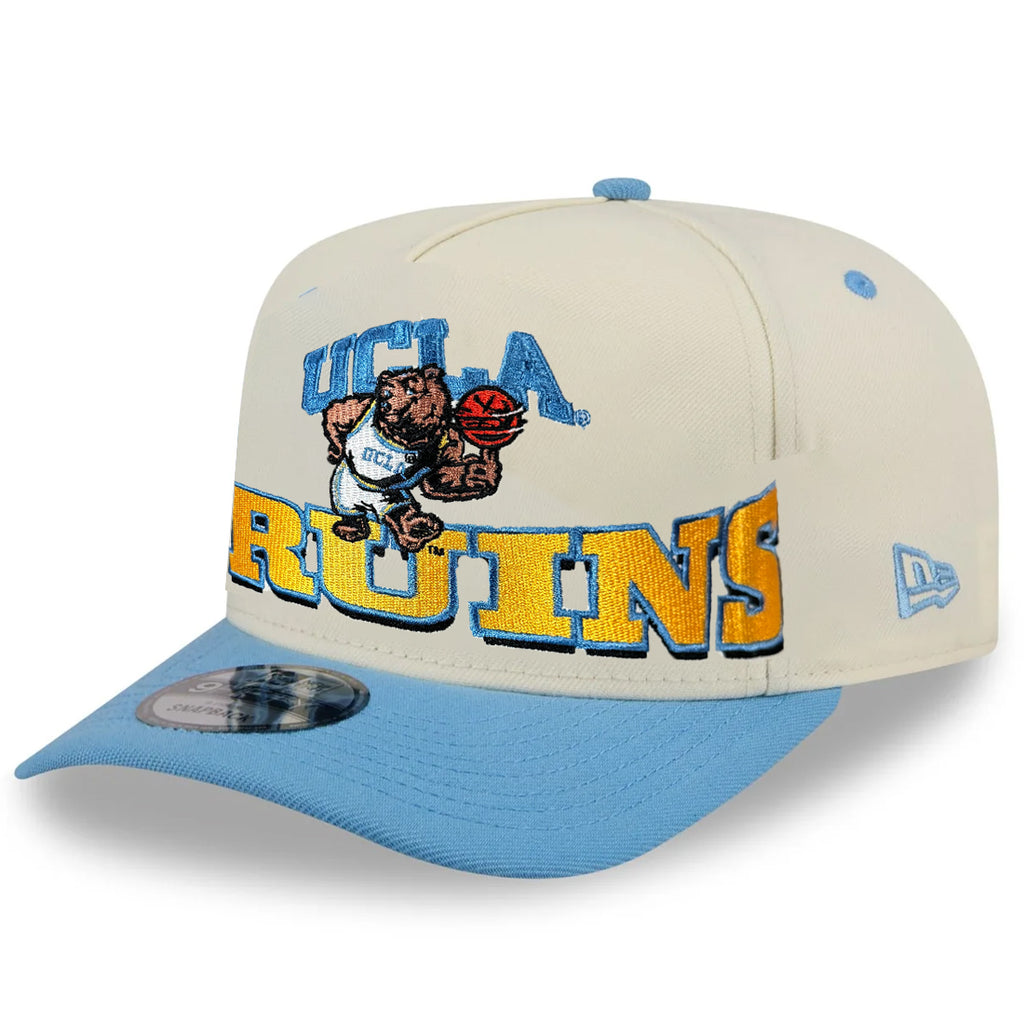 UCLA BRUINS MARCH MADNESS 9FIFTY A-FRAME SNAPBACK HAT - CHROME WHITE/POWDER BLUE