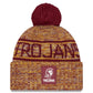 USC TROJANS 2025 SIDELINE COLD WEATHER CUFFED KNIT WITH POM - RED