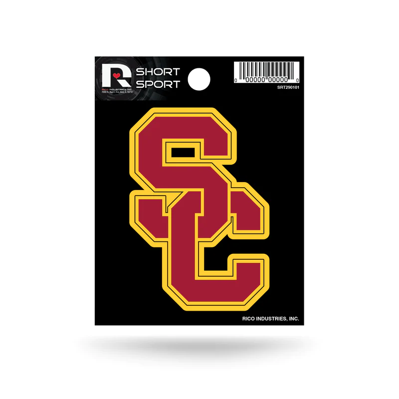 USC TROJANS SHORT SPORT DECAL
