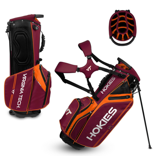 VIRGINIA TECH HOKIES TEAM EFFORT CADDIE CARRY HYBRID BAG