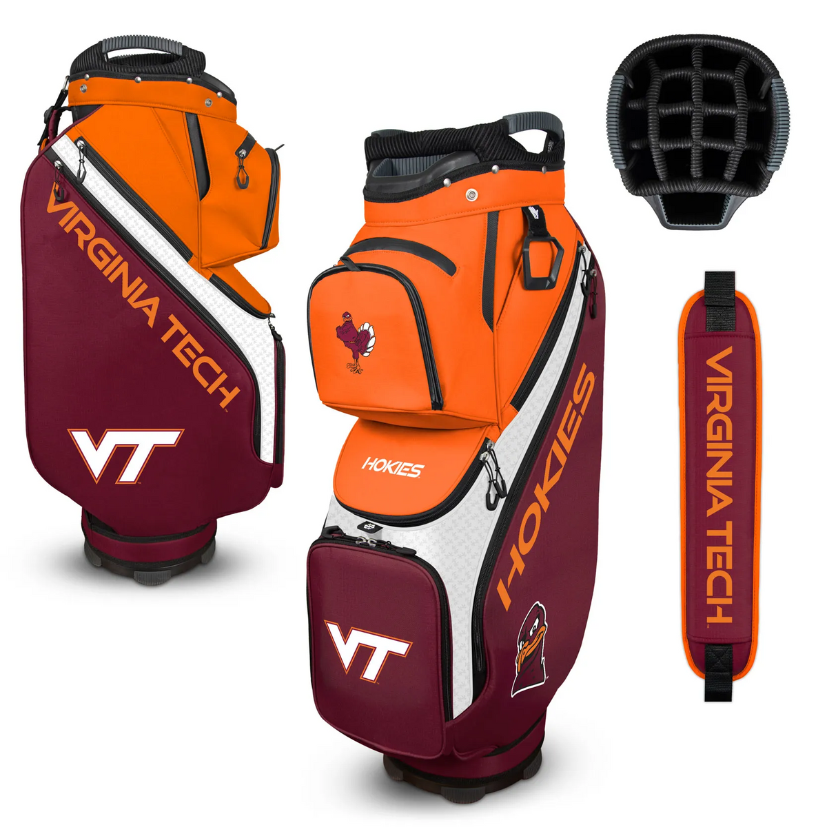 VIRGINIA TECH HOKIES THE CLUBHOUSE COOLER CART BAG