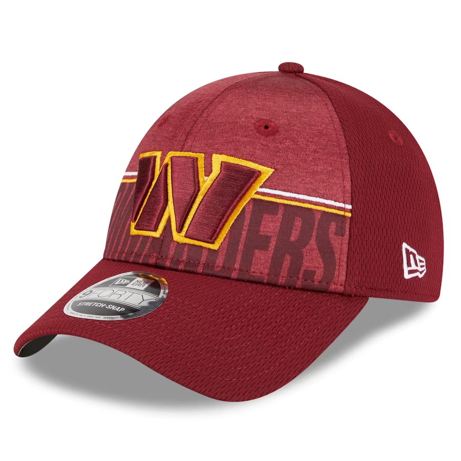 WASHINGTON COMMANDERS 2023 TRAINING CAMP 9FORTY STRETCH SNAP ADJUSTABLE HAT