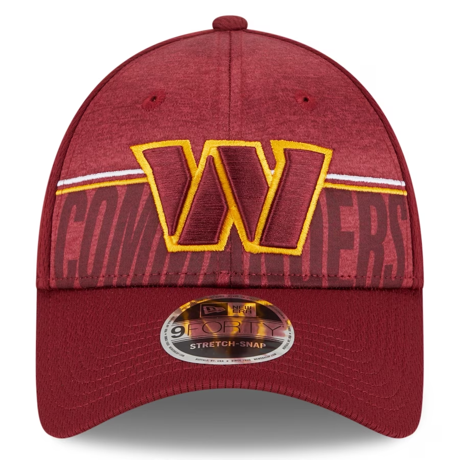 WASHINGTON COMMANDERS 2023 TRAINING CAMP 9FORTY STRETCH SNAP ADJUSTABLE HAT