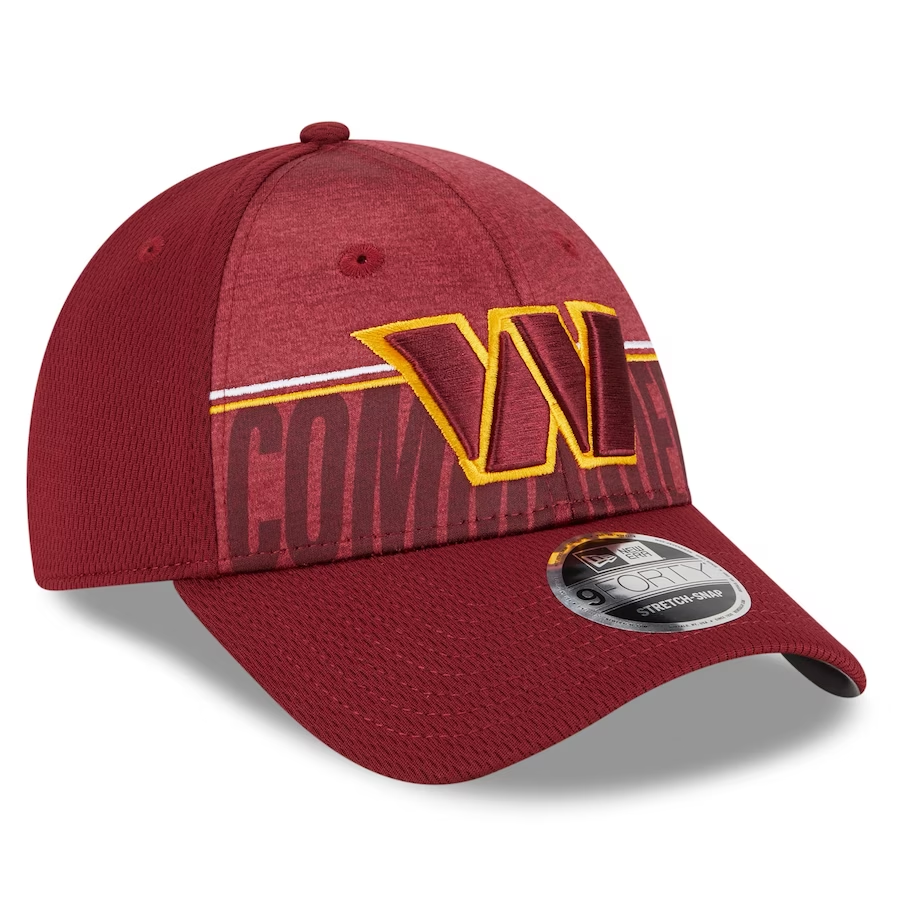 WASHINGTON COMMANDERS 2023 TRAINING CAMP 9FORTY STRETCH SNAP ADJUSTABLE HAT