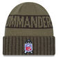 WASHINGTON COMMANDERS 2025 NFL SALUTE TO SERVICE CUFFED KNIT BEANIE - DARK GREEN