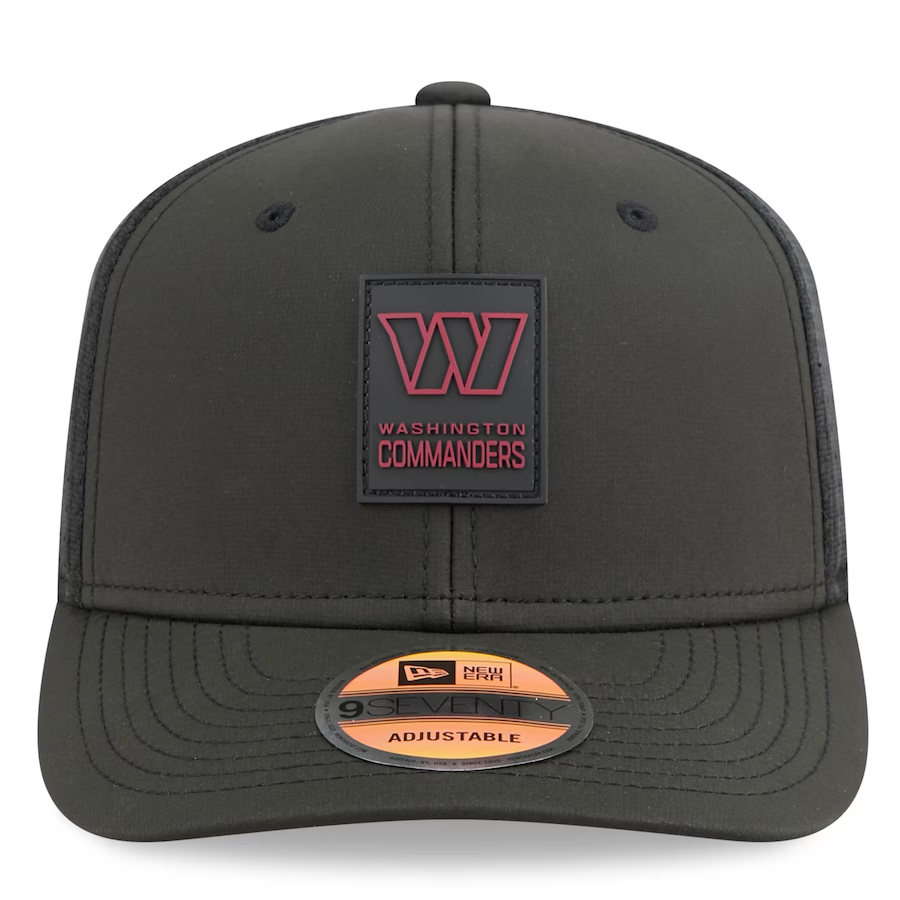 WASHINGTON COMMANDERS 2025 NFL SIDELINE 9SEVENTY STRETCH-SNAP ADJUSTABLE HAT - BLACK