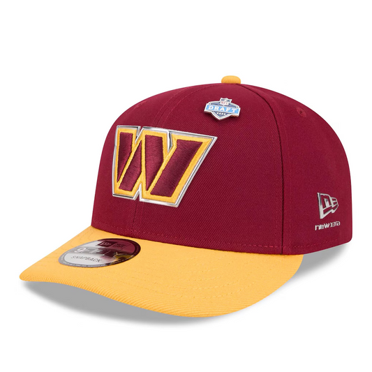 WASHINGTON COMMANDERS 2026 NFL DRAFT 9FIFTY SNAPBACK HAT - MAROON/GOLD