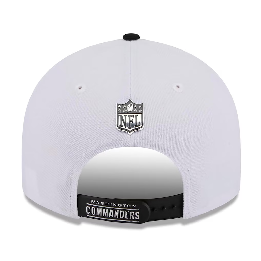 WASHINGTON COMMANDERS 2026 NFL DRAFT 9FIFTY SNAPBACK HAT - WHITE/BLACK