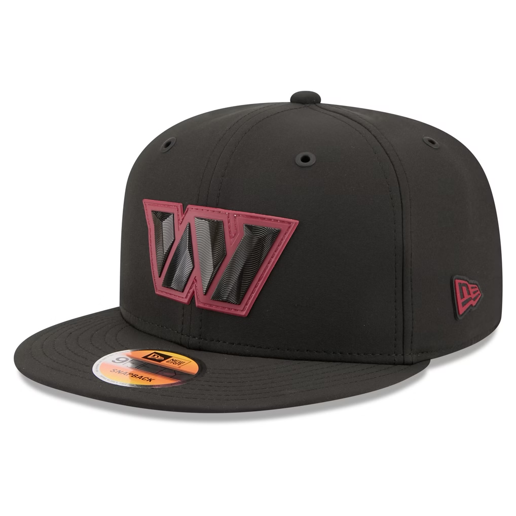 WASHINGTON COMMANDERS 2026 NFL SIDELINE 9FIFTY SNAPBACK HAT - BLACK