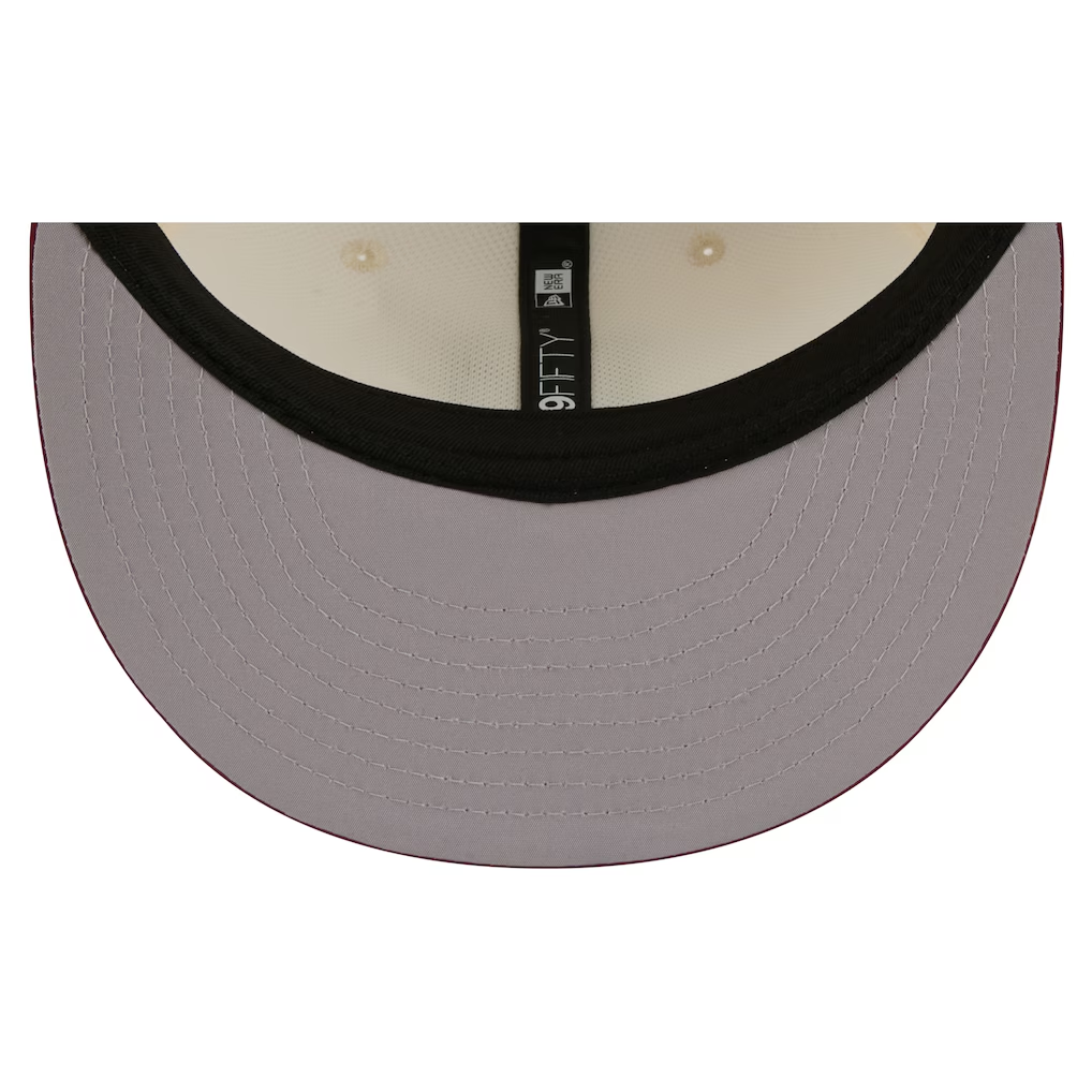 WASHINGTON COMMANDERS 2026 NFL TRAINING CAMP 9FIFTY SNAPBACK HAT - CHROME WHITE/BURGUNDY