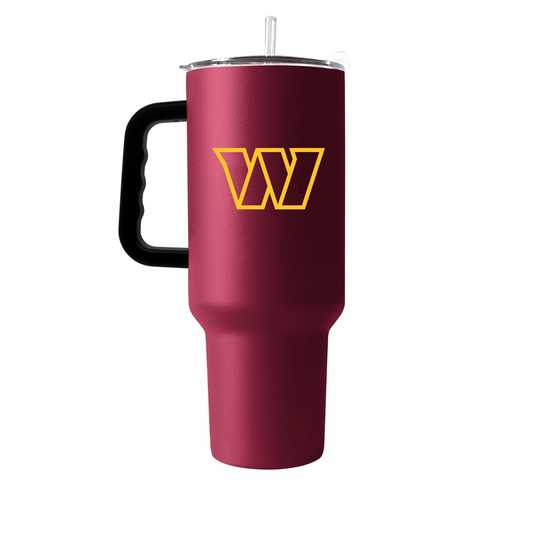 WASHINGTON COMMANDERS 40OZ. FLIPSIDE TRAVEL TUMBLER WITH HANDLE