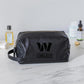 WASHINGTON COMMANDERS EMBOSSED TOILETRY BAG - BLACK
