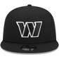 WASHINGTON COMMANDERS EVERGREEN TRUCKER 9FIFTY SNAPBACK HAT - BLACK/WHITE