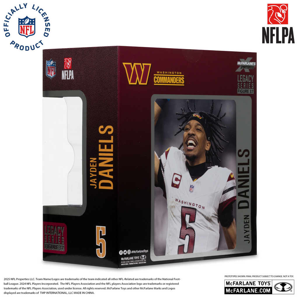 WASHINGTON COMMANDERS JAYDEN DANIELS NFL LEGACY 7" MCFARLANE SPORTS PICK FIGURE