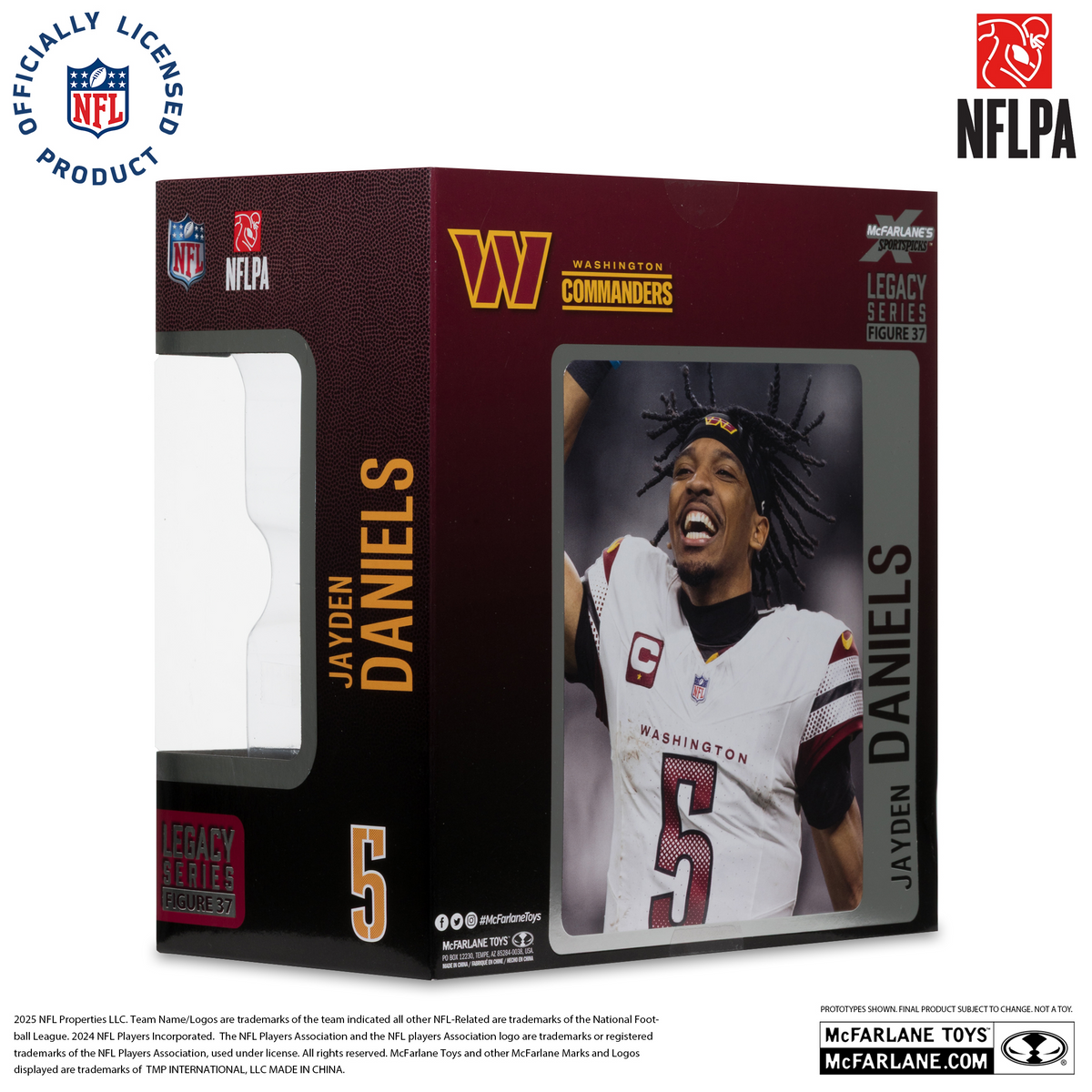 WASHINGTON COMMANDERS JAYDEN DANIELS NFL LEGACY 7" MCFARLANE SPORTS PICK FIGURE