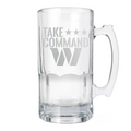 WASHINGTON COMMANDERS LASER ETCHED 1 LITER MACHO MUG - RALLY