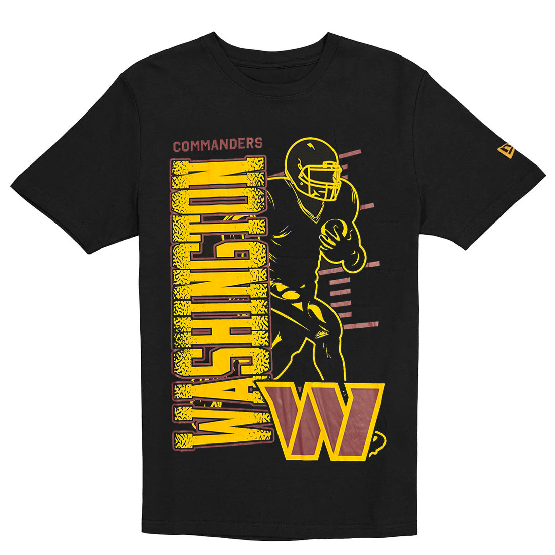 WASHINGTON COMMANDERS MEN'S NEW ERA 2026 NFL TRAINING CAMP T-SHIRT - BLACK