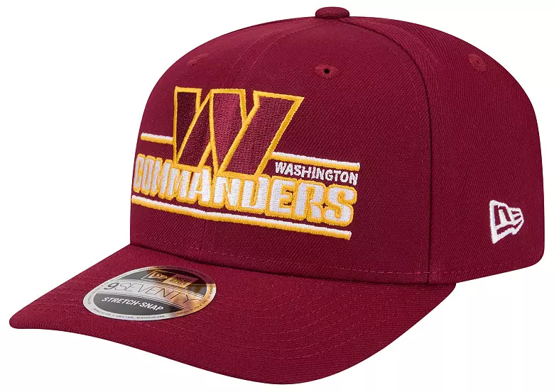 WASHINGTON COMMANDERS STATED 9SEVENTY STRETCH-SNAP ADJUSTABLE HAT - BURGUNDY