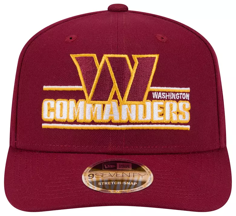 WASHINGTON COMMANDERS STATED 9SEVENTY STRETCH-SNAP ADJUSTABLE HAT - BURGUNDY