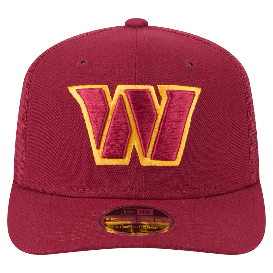 WASHINGTON COMMANDERS TEAM COLLECTION 9SEVENTY STRETCH SNAP ADJUSTABLE HAT - BURGUNDY