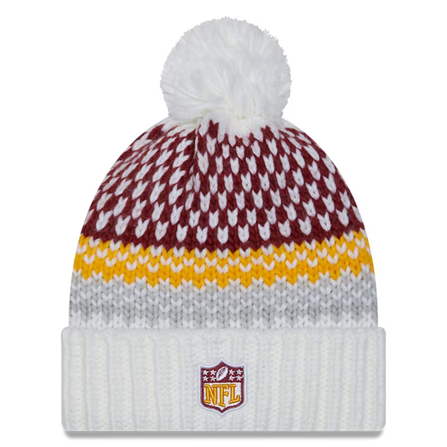 WASHINGTON COMMANDERS WOMEN'S 2023 NFL SIDELINE CUFFED KNIT WITH POM