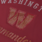 WASHINGTON COMMANDERS WOMEN'S FOCO RHINESTONE LOGO OVERSIZED T-SHIRT - BURGUNDY