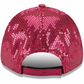 WASHINGTON COMMANDERS WOMEN'S SEQUIN 9FORTY ADJUSTABLE HAT - BURGUNDY